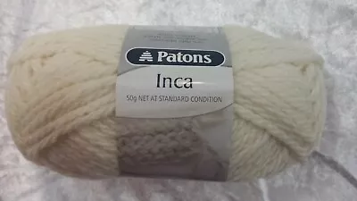 Patons Inca # 7017 Cream 50g Wool & Alpaca  • $8.50