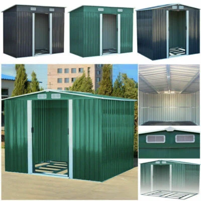 £169.99 • Buy Metal Garden Shed 6 X 4, 8 X 6, 10 X 8 Garden Storage With FREE Base Foundation