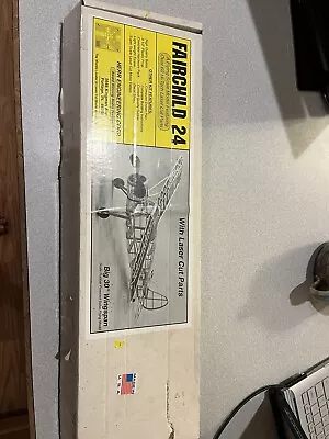 HERR Fairchild 24 Balsa Wood Airplane Model Kit Vintage Model Airplane Kit • $25