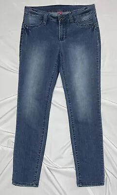 Elle Jeans Jegging 8.5  Rise Cotton Blend Denim Blue Women's Sz. 8 Short • $6.99