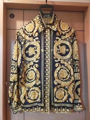 Vintage Gianni Versace Silk Shirt - Women's Size 38 - Long Sleeves -  • $684