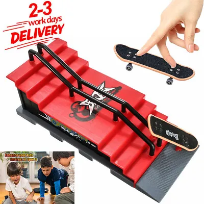 £10.96 • Buy Fingerboard Finger Skateboard Gifts Hot Mini Skate Park Ramp Parts Deck Tech New