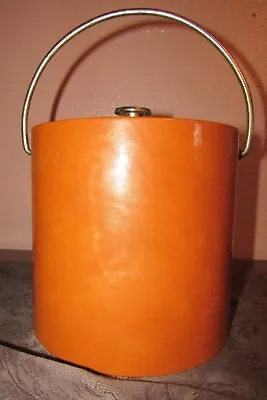 Vintage Retro Kraftware Orange Ice Bucket • $14.99