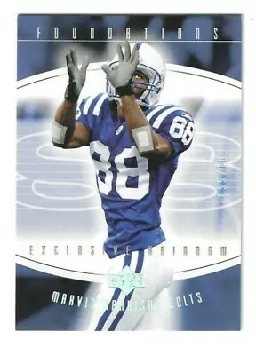 2004 Ud Foundations Marvin Harrison Gold Exclusives 55/100 Indianapolis Colts • $7