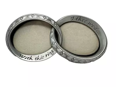  With This Ring I Thee Wed...  Metal Dual Photo Frame Malden • $9.99