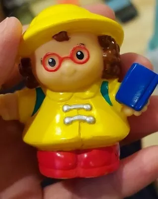 Fisher Price Little People  MAGGIE SCHOOL Girl W Backpack Glasses • $4