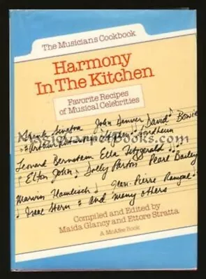 HARMONY IN THE KITCHEN Recipes TONY BENNETT David Bowie ELTON JOHN Frank Sinatra • $24.95