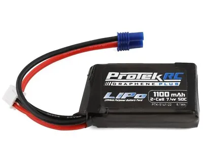 ProTek RC 2S 50C 1100mAh Losi Mini T/B & JRX2 LiPo Battery W/EC2 Connector • $29.99