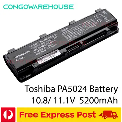 NEW Laptop Battery For Toshiba PA5023U-1BRS PA5024U-1BRS PA5025U-1BRS C850 L850 • $44.51