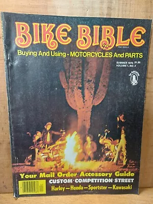 Bike Bible Magazine Vintage Summer 1976 Volume.1 No.2 Motorcycle • $21.85