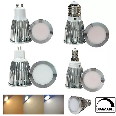 Dimmable LED COB Spotlight Bulb GU10 MR16 E27 6W 9W 12W  110V 220V 12V 24V Lamps • $3.89