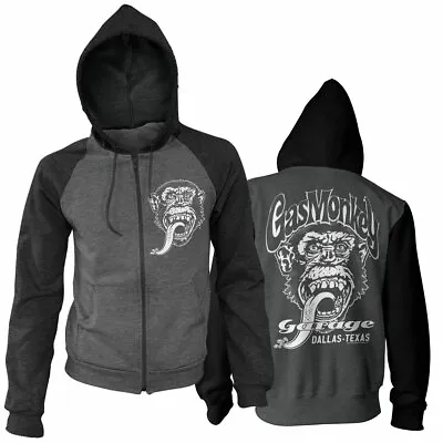 Officially Licensed Gas Monkey Garage- Dallas Texas Varsity Zipped Hoodie S-XXL • £12.99