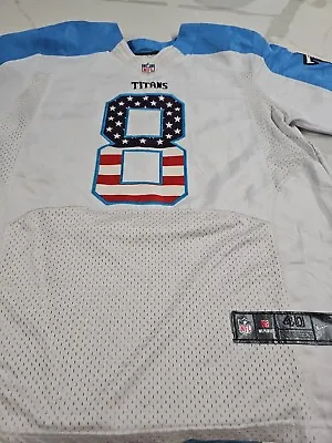 NFL Tennessee Titans Marcus Mariota USA Flag Nike Jersey Size 40 • $35