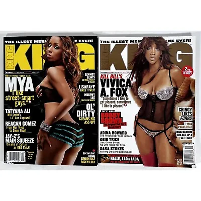 Vintage KING Magazine Lot Of 2 Mens Interests MYA 2003 VIVICA A FOX • $49.99