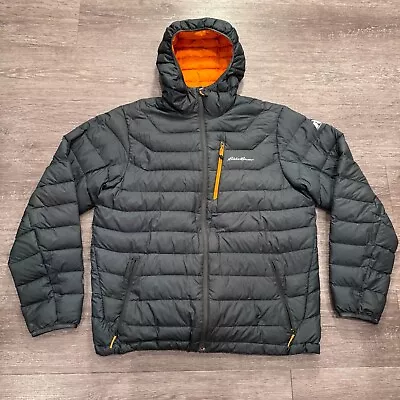 Eddie Bauer Puffer Jacket Mens Large Zip First Ascent StormDown 800 Goose Down • $61.99