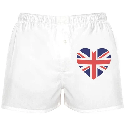 £12.99 • Buy 'Union Jack Heart' Boxer Shorts / Underwear (BX038097)