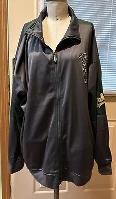 Oakland A’s Jacket Mens XXXL Green Majestic Elephant Patch MLB Zip Up Poly • $35.99