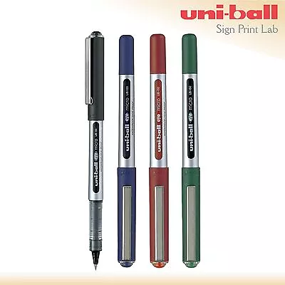 UNI-BALL UB-150 EYE FINE ROLLERBALL 0.5mm PEN UB150 0.2mm LINE - BLACK BLUE RED • £23.99