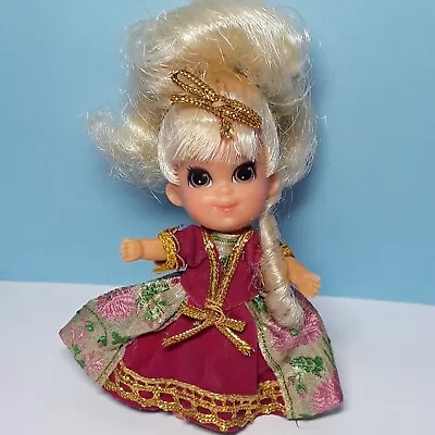 Vintage Mattel Liddle Kiddles LADY CRIMSON Tea Party Kiddle Doll • $44