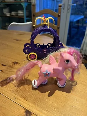 My Little Pony Hidden Treasure Pony With Shoes & Purple Carriage • £4.99