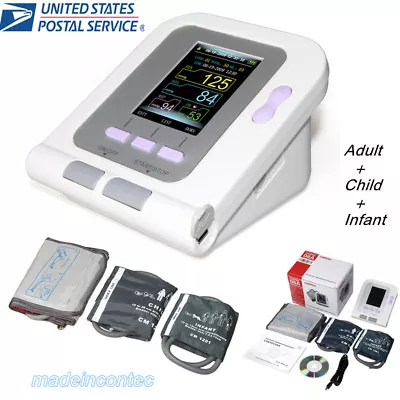 USA Digital Blood Pressure MonitorAdult+Child+Pediatric CuffSphygmomanometer  • $60.99