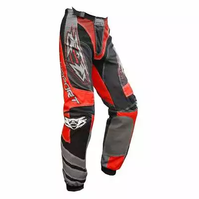 Wulfsport Adults Matrix Motocross MX Enduro Quad Bike Pants - Red / Black • $80.76