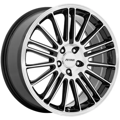 Petrol PE001 P1D 17x8 5x112 +40mm Black/Machined Wheel Rim 17  Inch • $183.99