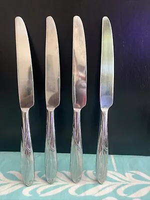 Mikasa 18/10 Stainless Cocoa Blossom Flatware 4 Dinner Knives • $33