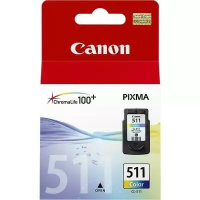 Canon CL 511 Tri Colour Ink Cartridge • $37