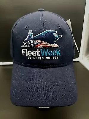  Fleet Week Intrepid Museum  NWT  NYC US Navy  Hat Cap One Size Blue • $16.90