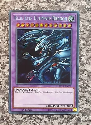 Yugioh Blue-Eyes Ultimate Dragon 1st Edition LCKC-EN057 Secret Rare MINT • £47.43