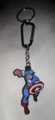 Marvel Captain America Keychain Keyring Pendant Gift Cartoon Bag Charm • £3