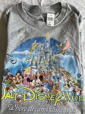 NEW Walt Disney World Shirt  Medium Gray Mickey Where Dreams Come True • $22