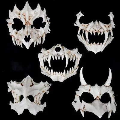 £2.94 • Buy Halloween Demon Mask Carnival Werewolf Skull Mask Cosplay Costumes Mask Fa BF