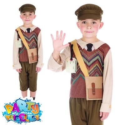 £15.49 • Buy Kids WW2 Wartime Schoolboy Costume Book Week Day Child Fancy Dress Outfit 