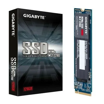 $35 • Buy Gigabyte 128GB M.2 2280 PCIe NVMe SSD TRIM & S.M.A.R.T Solid State Drive 