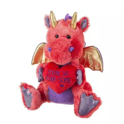 Ganz E3 Valentine Plush Toy 9  - You're Roar - Some Dragon HV9507 • $25.49