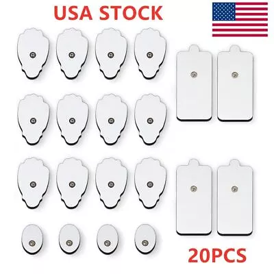 20PCS Electrode Pads Large Snap Replacement Tens For Electrode Pulse Massager • $9.79