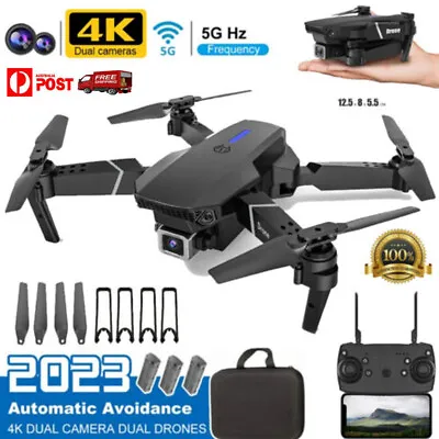 4K HD Drone X Pro Camera WIFI FPV Foldable Mini Selfie RC Quadcopter W/ Remote • £24.91
