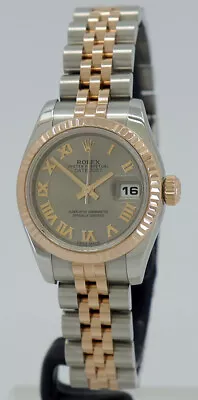 Rolex Ref 179171 Steel/18k RG 26mm Automatic Grey Dial Oyster Perpetual Datejust • $12100