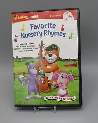 Baby Genius Favorite Nursery Rhymes DVD & Bonus CD Pacific Entertainment  • $4.50