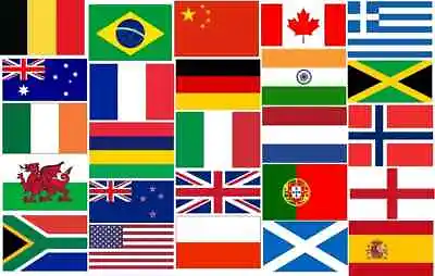 Flag Country Sport Eurovision World Cup Football Rugby Olympics Supporters • £3.75
