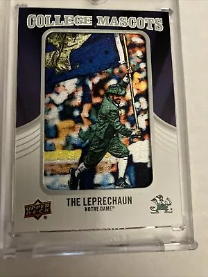 2012 Upper Deck Football College Mascot Notre Dame Mascot Patch Ssp • $350