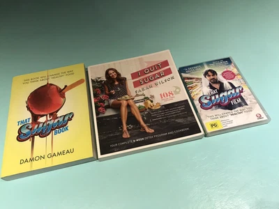$22.99 • Buy That Sugar Book + That Sugar Film DVD Damon Gameau + I Quit Sugar Sarah Wilson