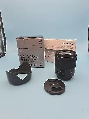 Panasonic Lumix G Vario 14-140mm F/3.5-5.6 ASPH. POWER O.I.S. Lens H-FS14140 • £299.99