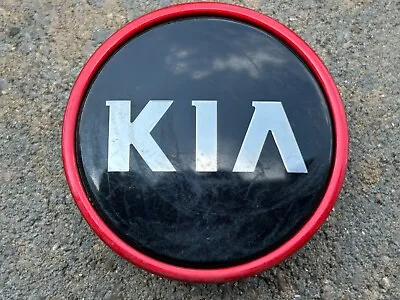 Kia Veloster Oem Wheel Center Cap Black Finish Red Edge 52960-j3000 • $8.70
