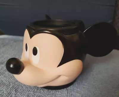 Vintage '80 Applause Inc 3D Disney Mickey Mouse Head Face W Ears Plastic Cup Mug • $15.99