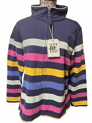 Lazy Jacks Co. Women’s U.S. X-LARGE E.U. 16 Fleece Lined Full Zip Jacket New • £67.48