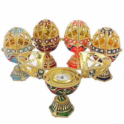 Egg-box In The Style Of Faberge With A Clock I.Collector Eggs.collectablegift • $120.01