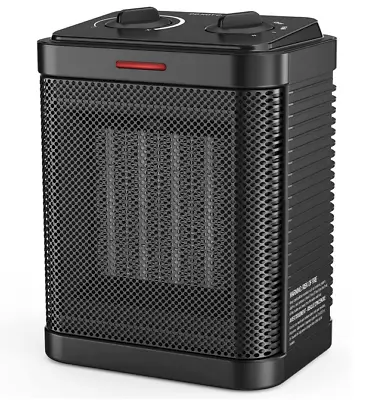 $34 • Buy  Portable Electric Ceramic Space Heater Fan Adjustable Thermostat 1500W For Home